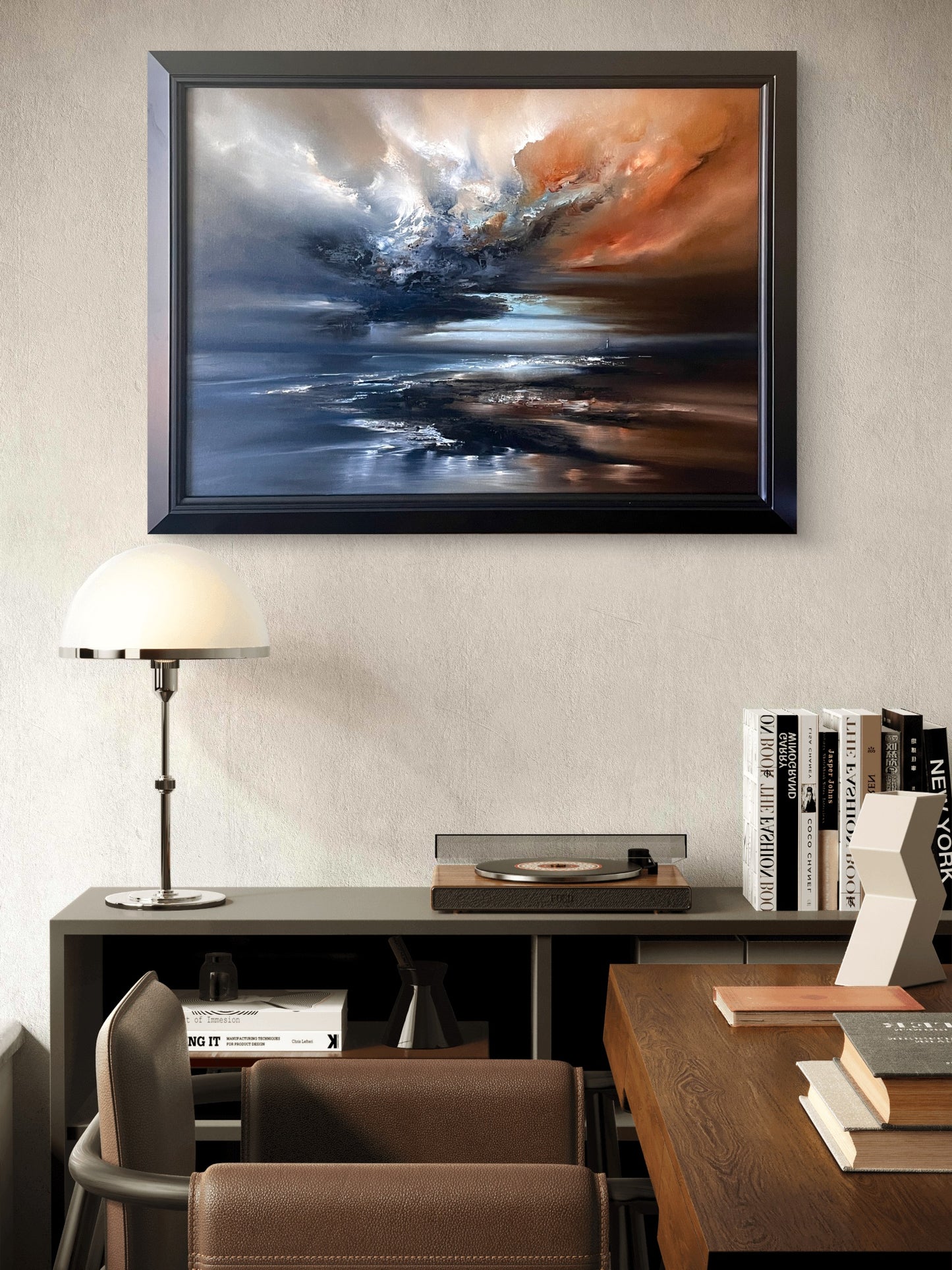 "Aetheris" Framed Oil on Canvas
