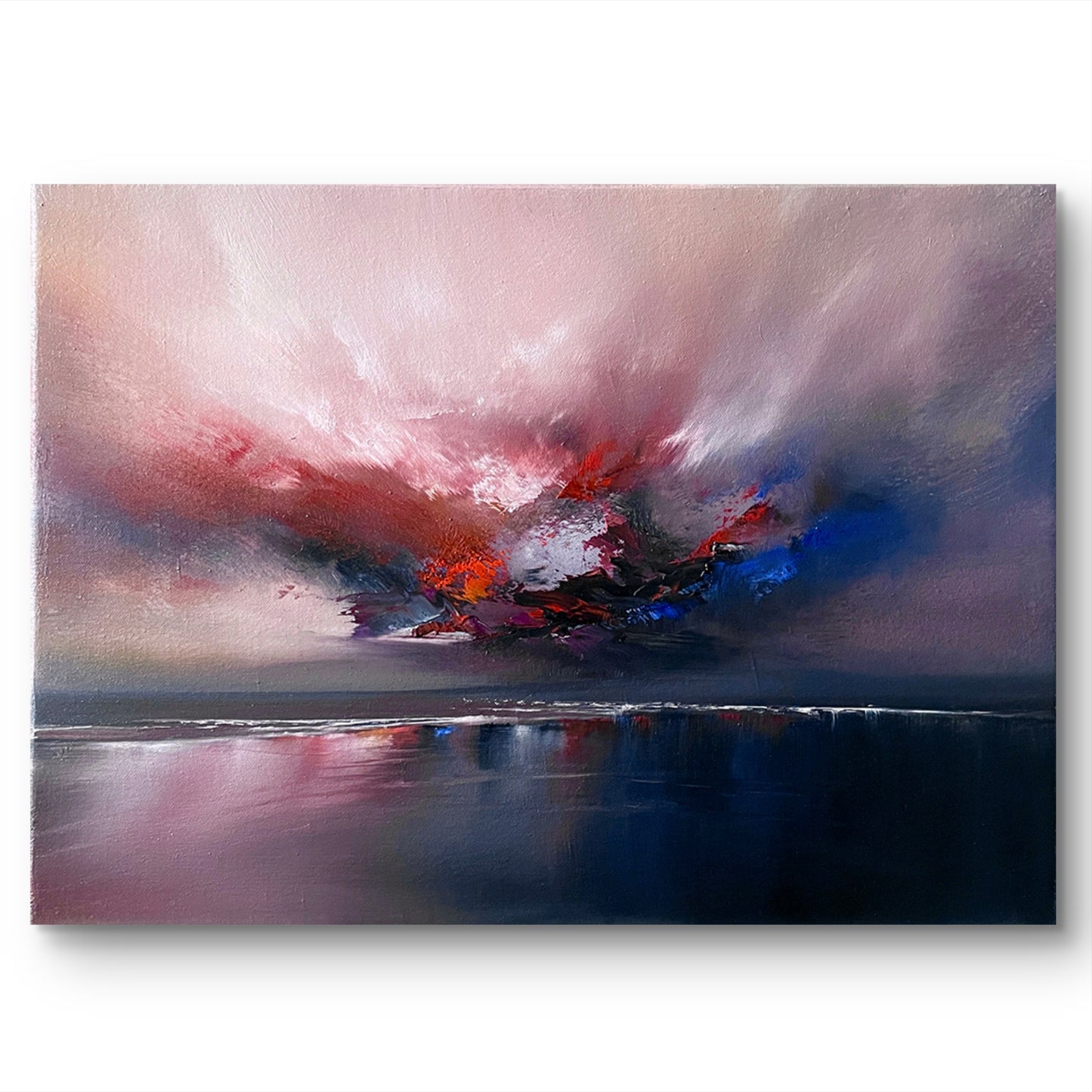 "Scarlet Dusk" Oil on Canvas