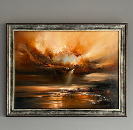 "Virell" Framed Oil on Oil Paper Pad