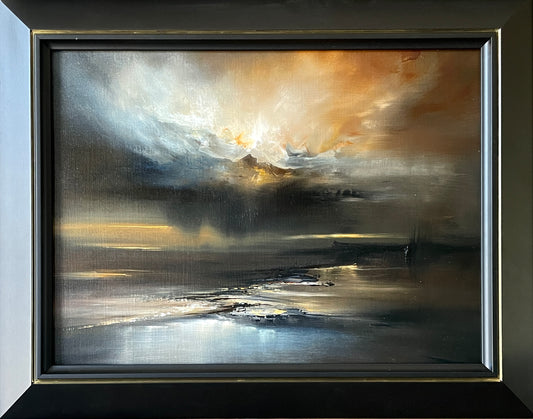 “Tenebris” Framed Oil on Oil Paper Pad