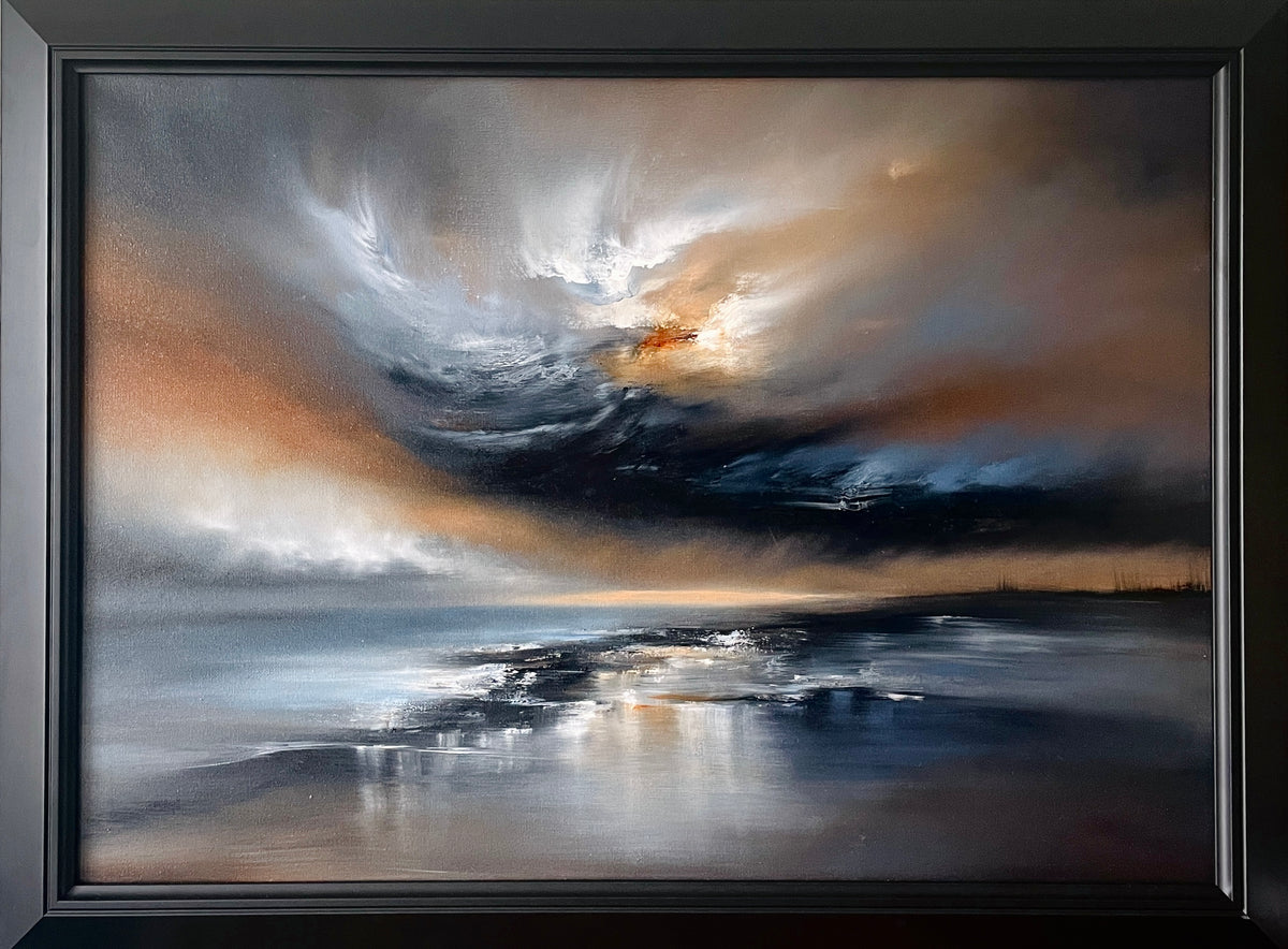 "Nexus" Framed Oil on Canvas