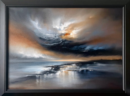 "Nexus" Framed Oil on Canvas