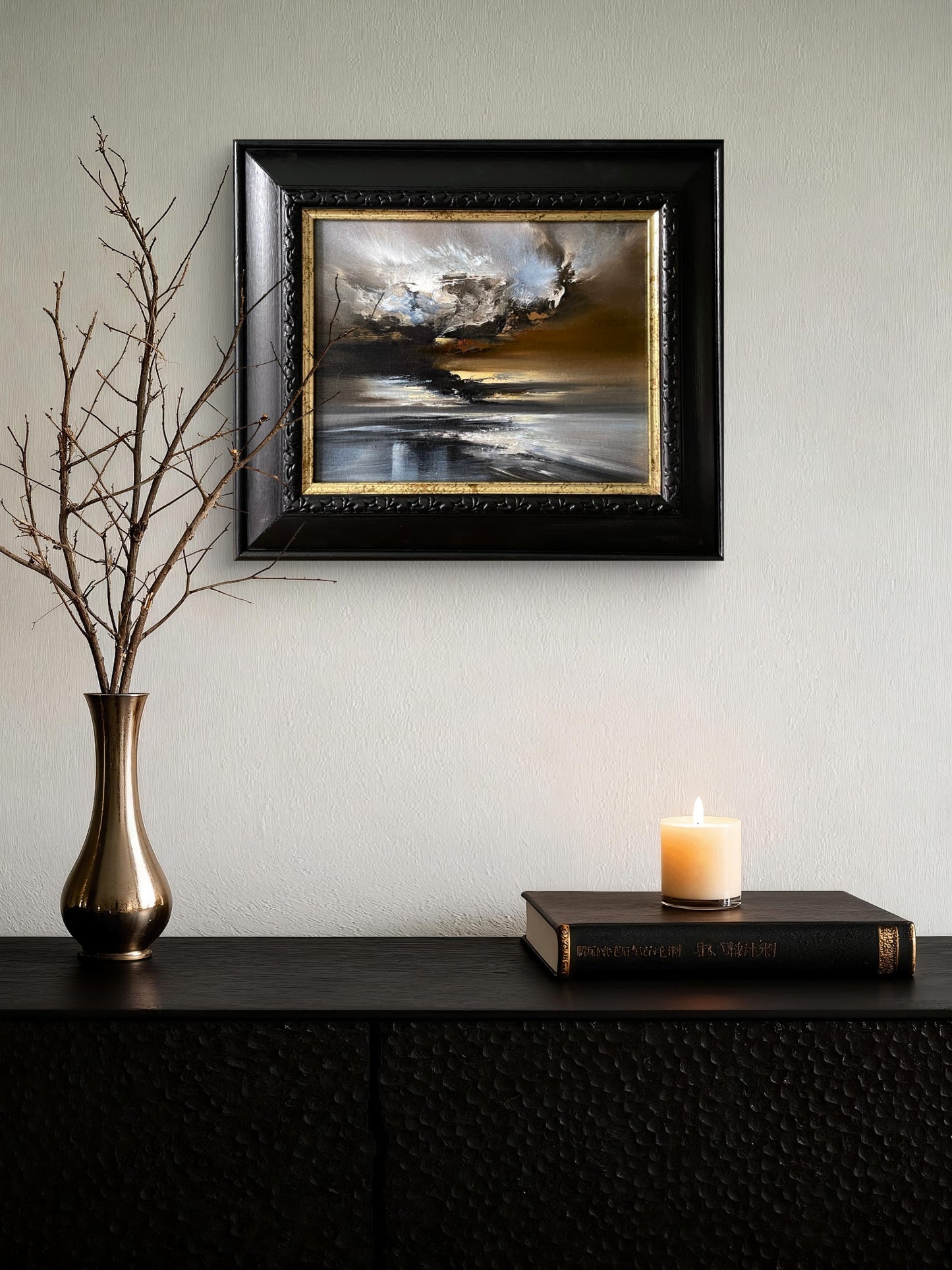 "Caelora" Framed Oil Painting on Canvas