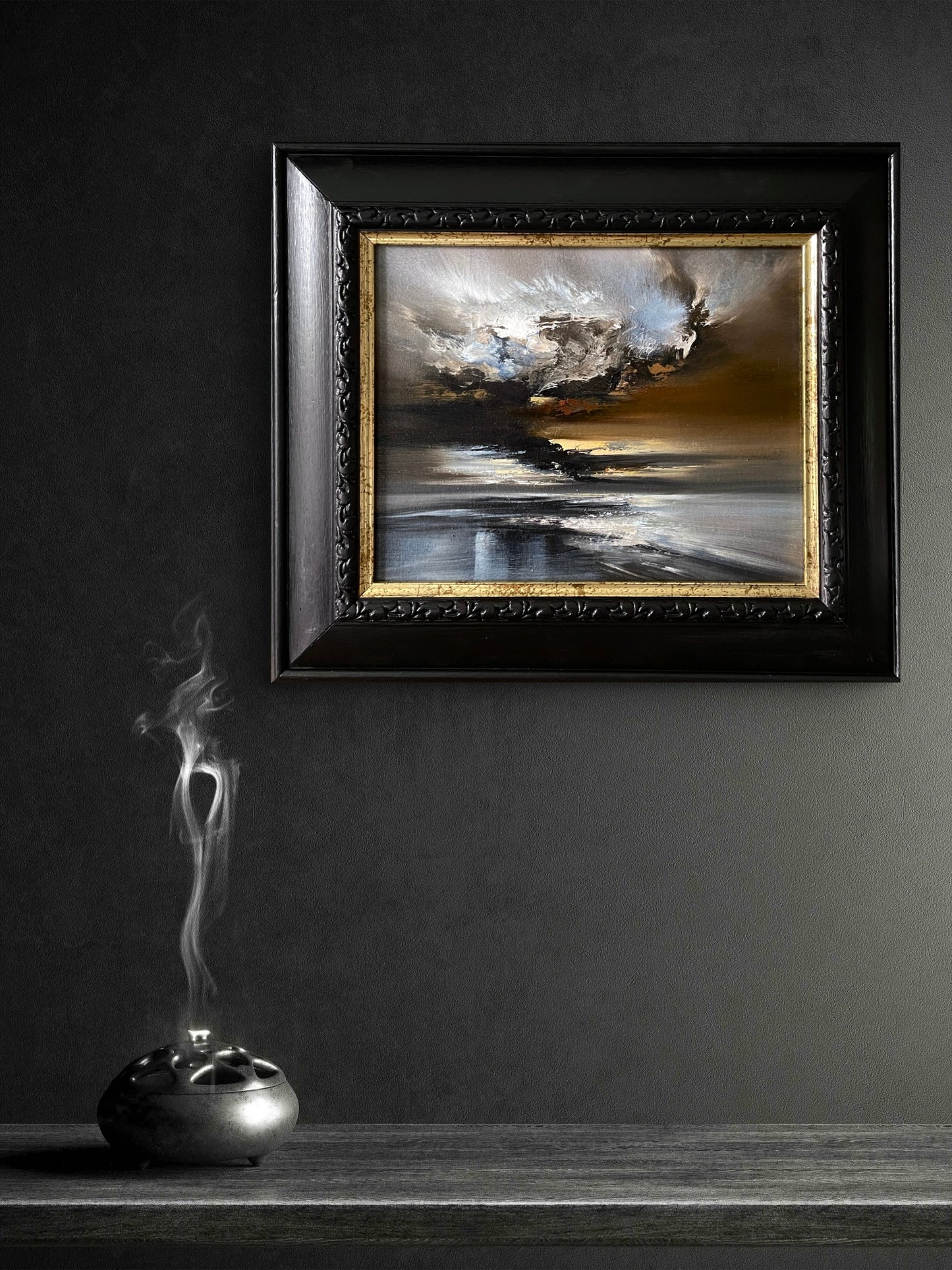 "Caelora" Framed Oil Painting on Canvas