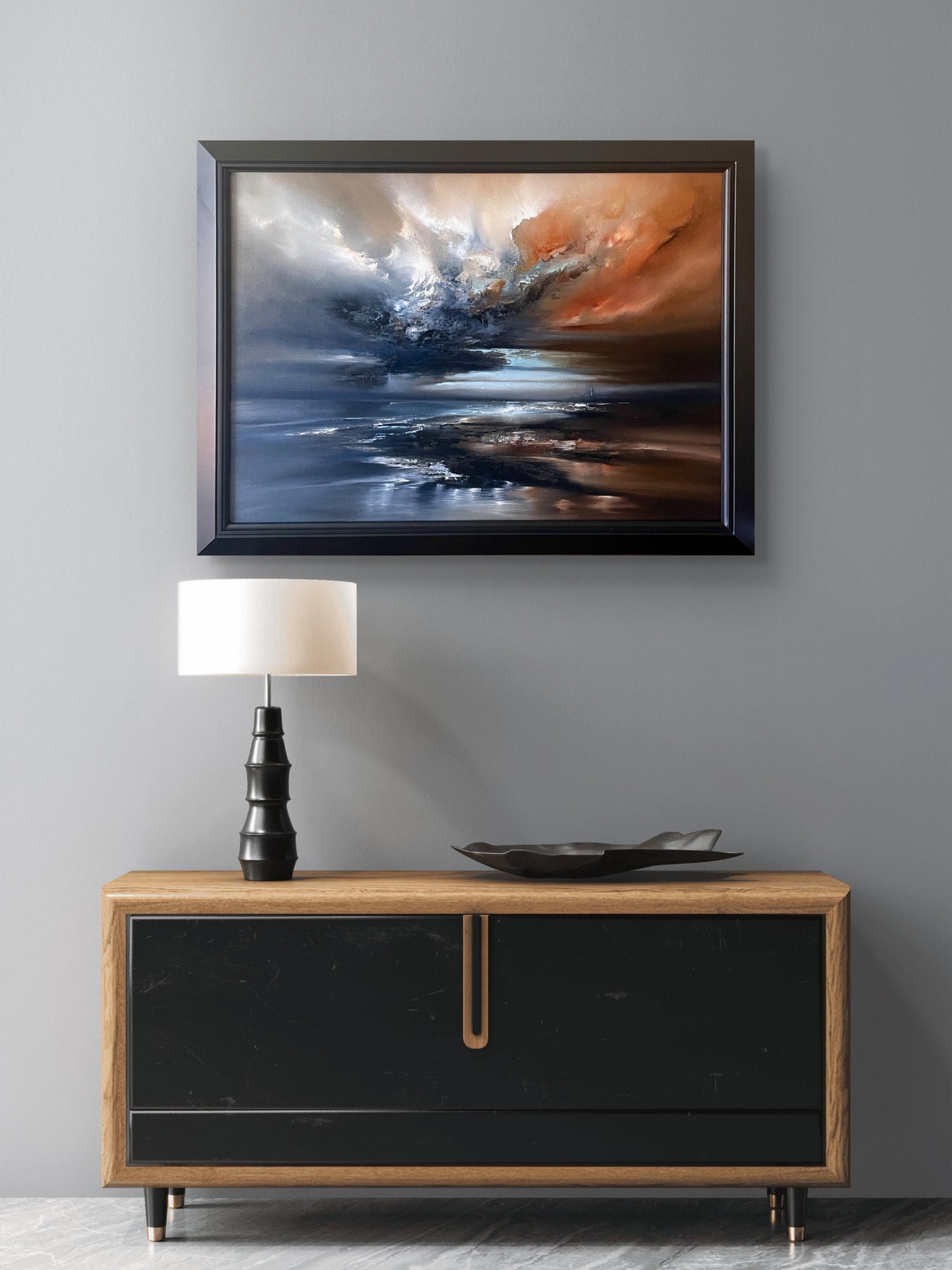 "Aetheris" Framed Oil on Canvas