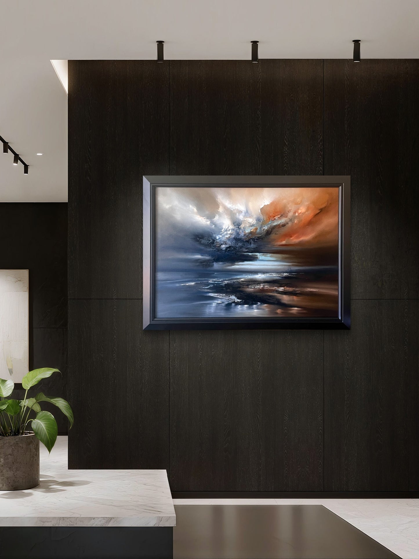 "Aetheris" Framed Oil on Canvas