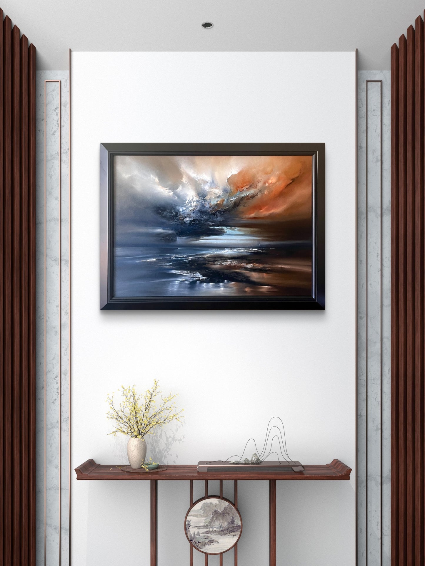 "Aetheris" Framed Oil on Canvas