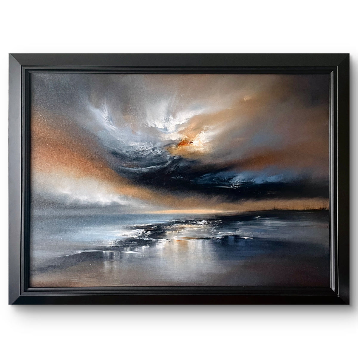 "Nexus" Framed Oil on Canvas