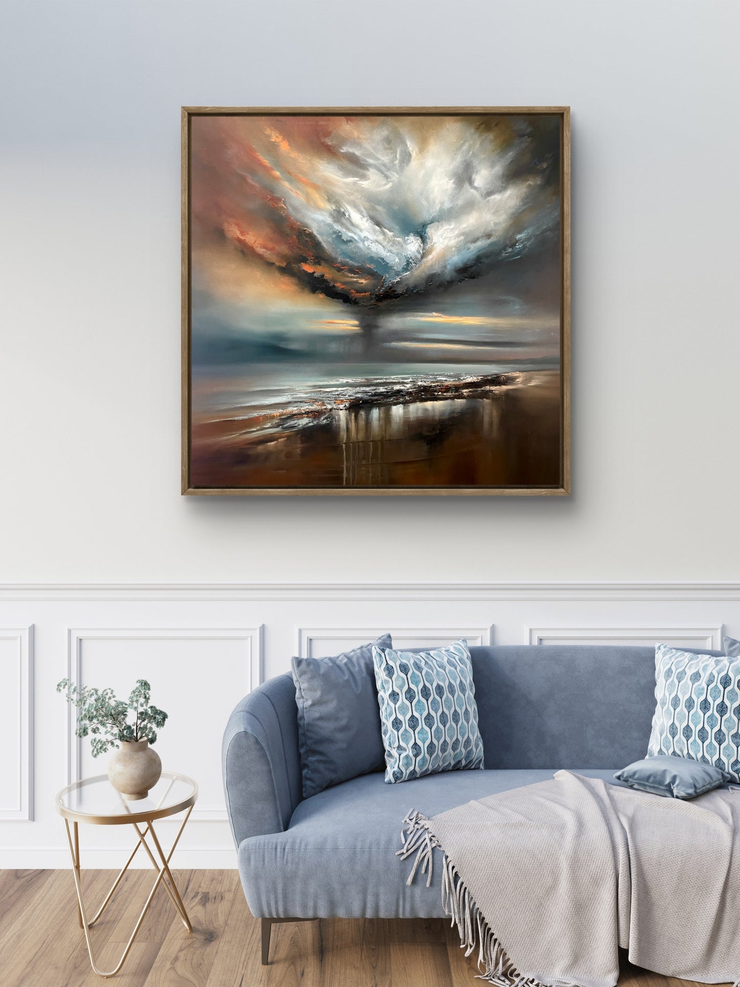 "Vortalis" Framed Oil on Canvas