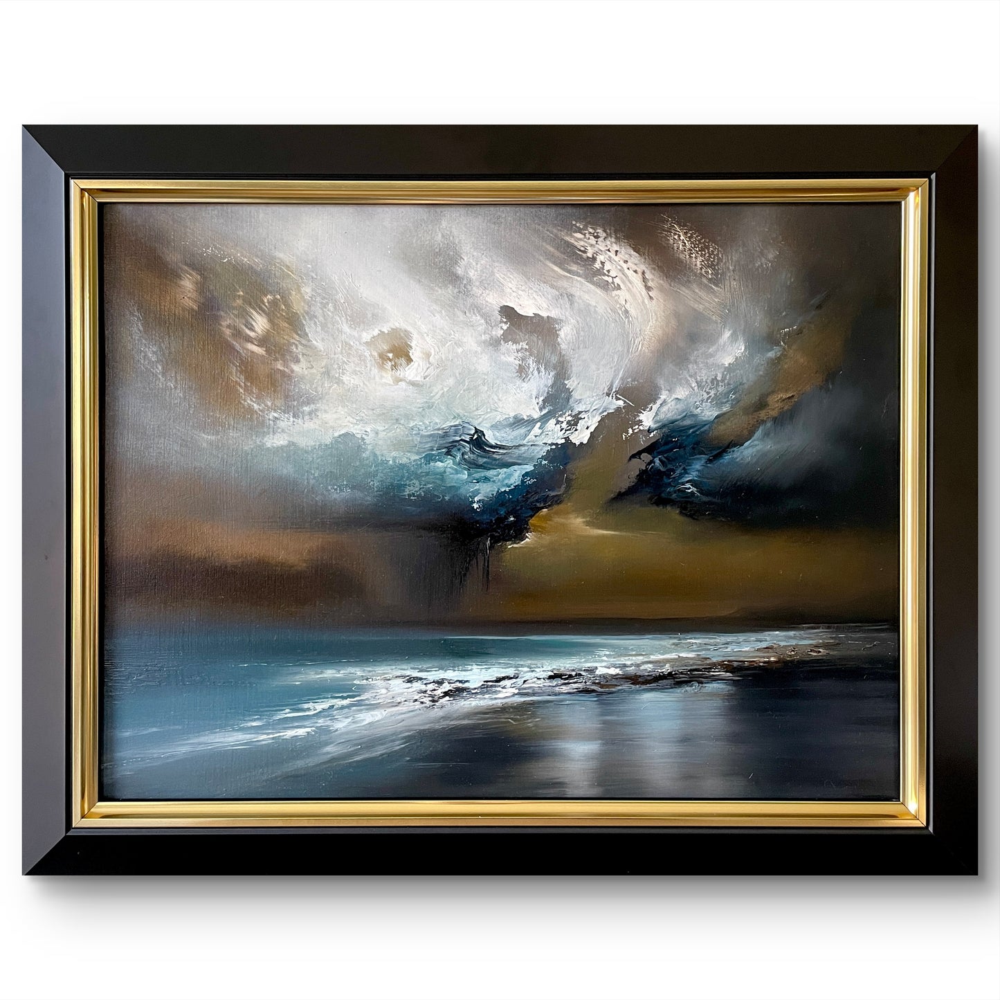"Nubira" Framed Oil on Paper Pad