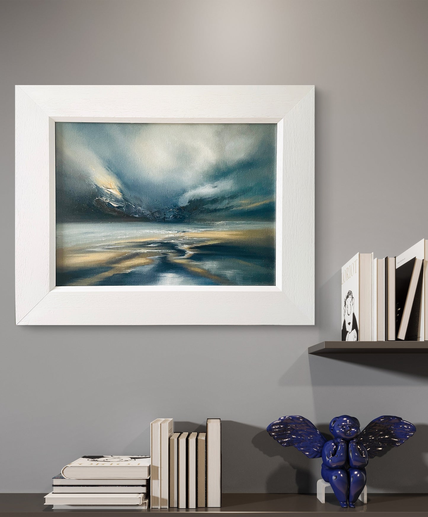 "Skirr" Framed Oil on Canvas