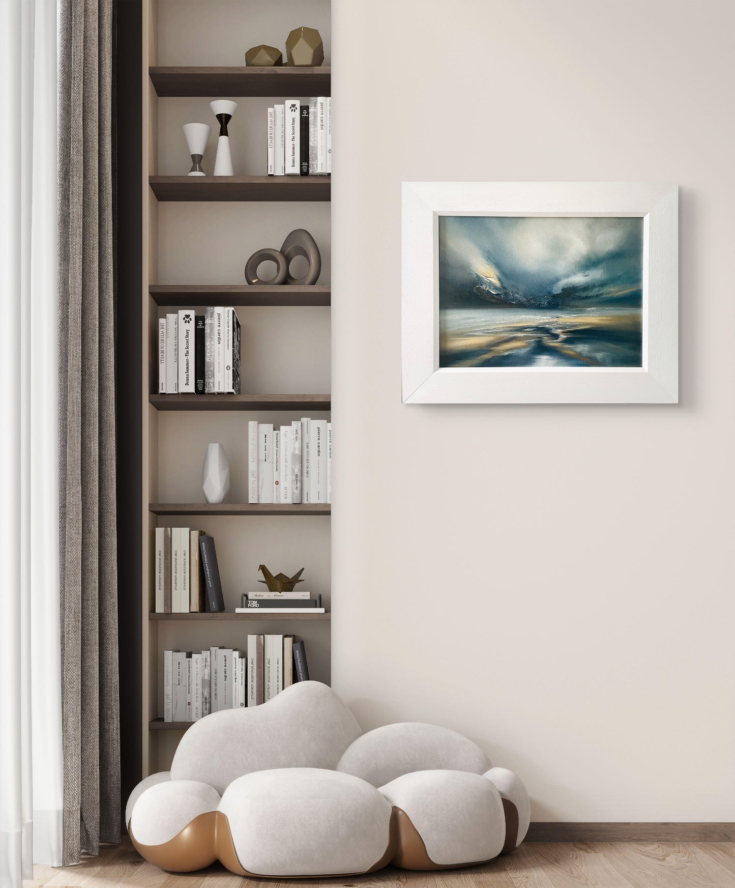 "Skirr" Framed Oil on Canvas