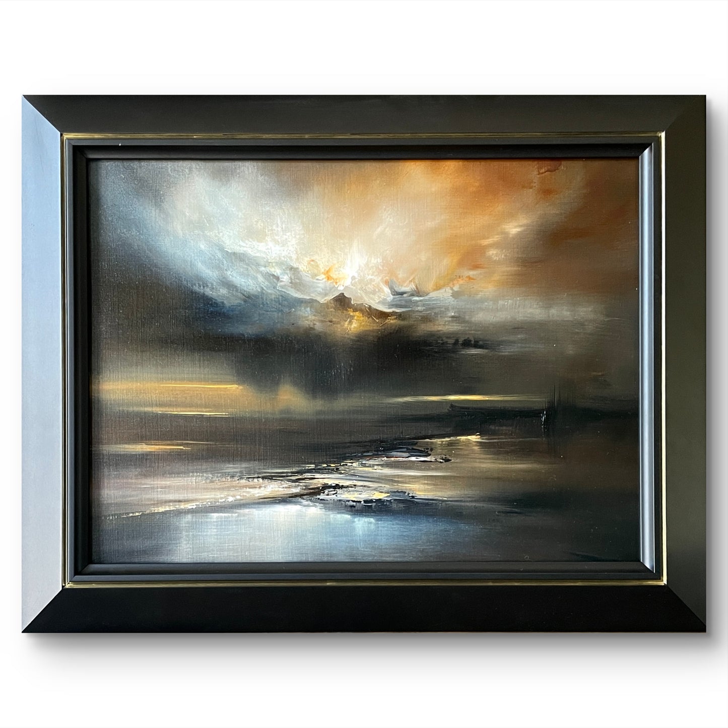 “Tenebris” Framed Oil on Oil Paper Pad