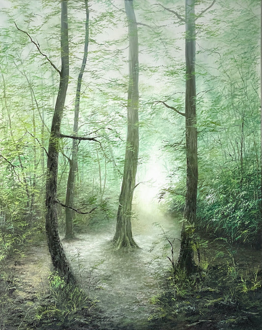 "Misty Forest" Oil on anvas