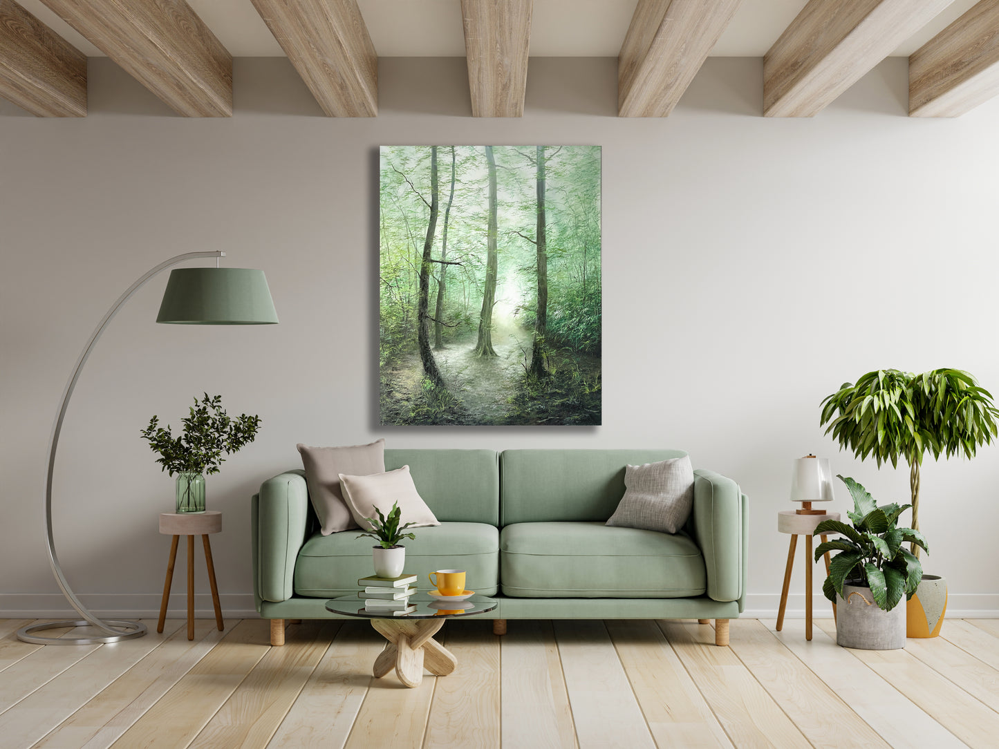 "Misty Forest" Oil on anvas