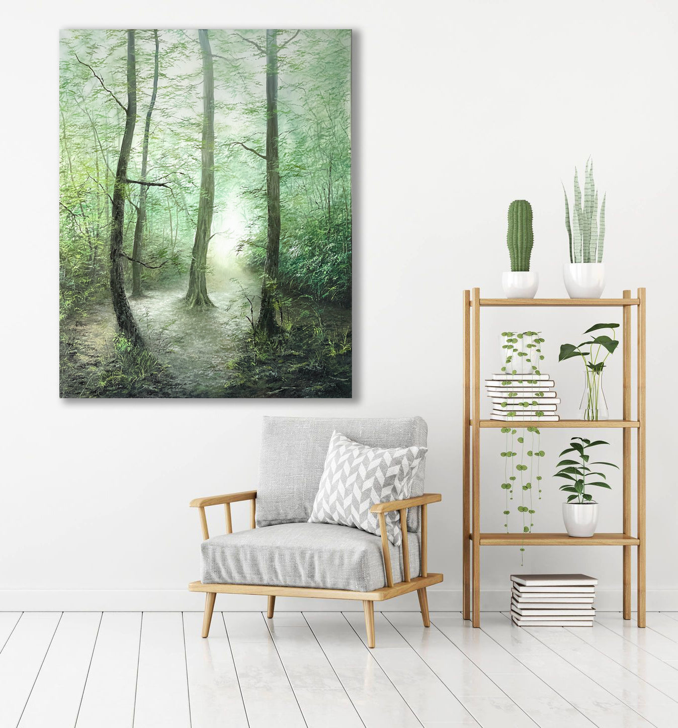 "Misty Forest" Oil on anvas